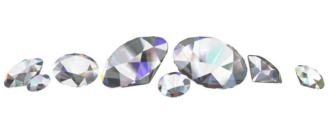 set of diamonds png