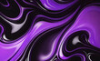 抽象的な流体ホログラフィック虹色ネオン曲線波の動き暗い背景 3D レンダリング。バナー、背景、壁紙、カバーのグラデーション デザイン要素