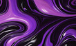 Fondo de tinta de alcohol abstracto púrpura de moda con contraste oscuro, color del año, camino dorado, arte dibujado a mano en el lienzo negro, gráfico para portada de libro o folleto