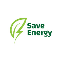 Poster - Save energy icon. Energy saving symbol vector