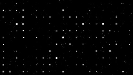 Poster - template animation of evenly spaced rectangles of different sizes and opacity. animation of transpar