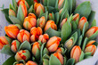 Frische Tulpen auf dem Wochenmarkt