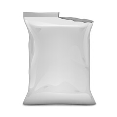 Poster - Foil Bag Packaging For Food Isolated On White