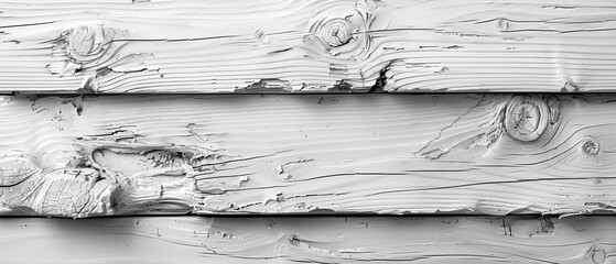 Poster - This background texture is made up of white wood planks.