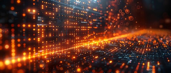 Leinwandbilder - Economic growth on a global business network, financial and banking data analysis, stock analysis, artificial intelligence, technology, in-depth data analysis, security, blockchain, and networked