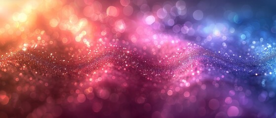 Aufkleber - Holographic Abstract Multicolored Background Photo Overlay, Screen Mode for Retro Looking, Rainbow Light Leaks Prism Colors, Trend Design Creative Defocused Effect, Blurred Glow Vintage