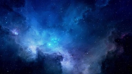 Wall Mural - Nebula in space with stars, created with some elements made with generative AI
