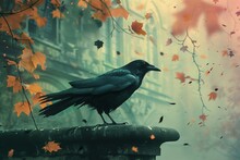 Crows As Messengers In Wizarding Worlds, Colorful Messages