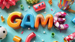 © Taia - word game on a colored background