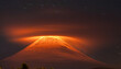 Lenticular cloud on Villarrica Volcano