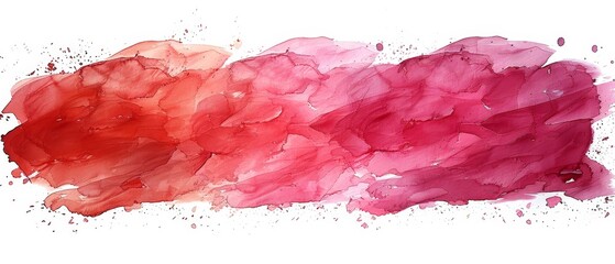 Poster - isolated watercolor strokes and banners on white. made by myself.