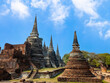 Wat Phra Si Sanphet in Ayutthaya, Thailand, Ayutthaya Historical Park in Ayutthaya. The famous sightseeing temple