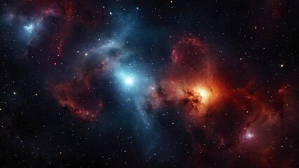 Wall Mural - Space galaxy background, created with some elements made with generative AI