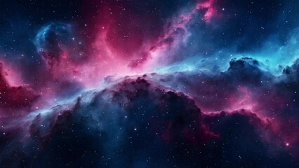 Wall Mural - Nebula in space with stars, created with some elements made with generative AI