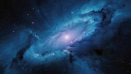 Wall Mural - Galaxy in space with nebula and stars, created with some elements made with generative AI