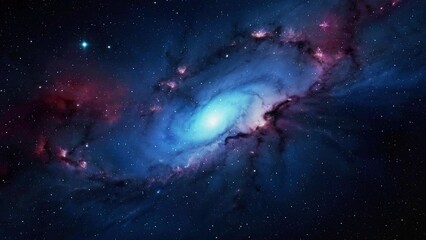 Wall Mural - Galaxy in space with nebula and stars, created with some elements made with generative AI
