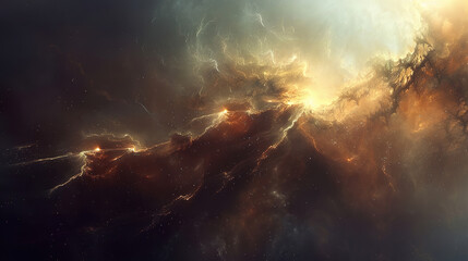 wallpaper of an intricately detailed space nebula, universe