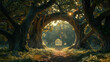 Dream portals within ancient oaks