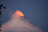 Fototapeta Na drzwi - burning volcano in the sky
