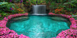 Wonderful botanical garden: flowers and plants of all shapes and flowers, like a collection of mi