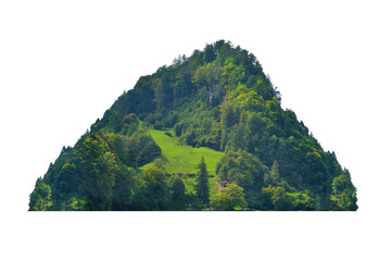 Wall Mural - mountain isolated transparency background.