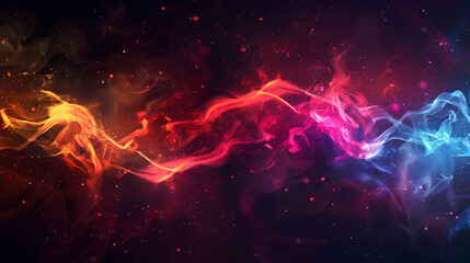 lights background with nebula, galaxy, stars, and super nova science fiction themed celestial scene 