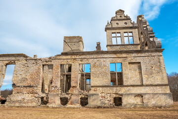 Wall Mural - Ungru manor ruins view. Estonia