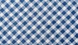 Blue and white checkered tablecloth texture
