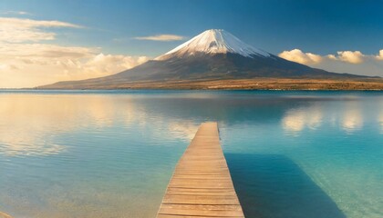 Wall Mural - Perfect sky and water of ocean. Travel, holdiay, summer concept.	
