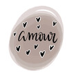 Amour stickers brun