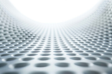 Poster - Abstract background with a 3D surface. Repetitive pattern. Hi-tech futuristic. Materials Science. Background image. Created with Generative AI technology.