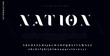 Nation Tech vector font typeface unique design. For technology, circuits, engineering, digital , gaming, sci-fi and science subjects.