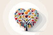 © Abul - heart or love icons and hand as tree - concept vector. This graphic also represents harmony & peace, spreading love, empathy and compassion