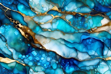Aufkleber - blue background