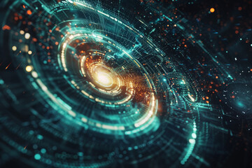 Leinwandbilder - A computer generated image that looks like a swirl