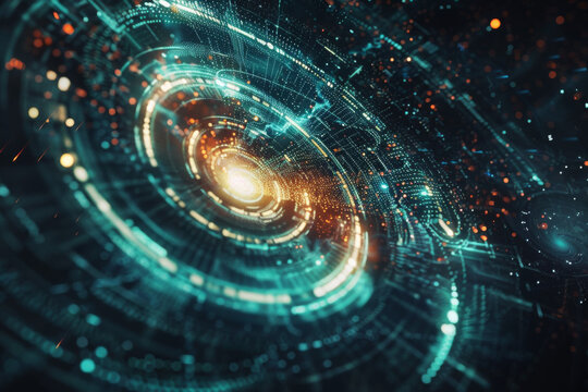 A computer generated image that looks like a swirl