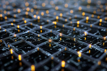 Poster - A close up of a circuit board that says ' 00 ' on it