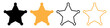 © eMIL' - Sheriff star icon set basic simple design