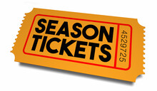 Season Ticket Event Game Seat Stadium Theater Access Admission 3d Illustration