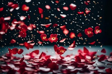 Poster - beautiful walpaper realistic flowers