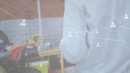 Poster - Animation of network of connections over diverse doctor and patient