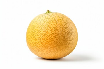 Wall Mural - Ripe melon on white background