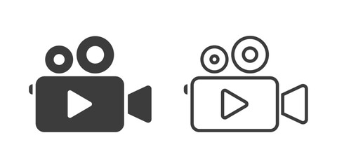 Poster - Video icon vector. Video camera sign and symbol. Movie sign. Cinema sign