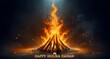 © Milano - Realistic bonfire for holika dahan celebration.