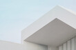 Abstract modern architecture. Detail of a contemporary building facade.