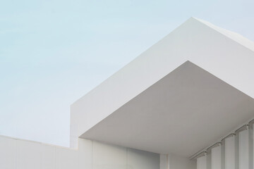Fototapete - Abstract modern architecture. Detail of a contemporary building facade.