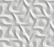 © ADDICTIVE STOCK - White geometric 3D ornament in the form of hexagon tiles volumetric shape of leather with high quality seamless realistic texture