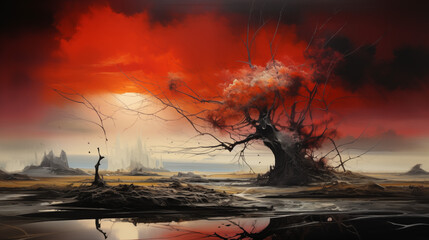 Poster - Abstract landscapes of the mind.Wallpaper Backgound