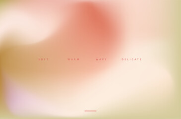Wall Mural - spring soft fluid wave gradient landing page. red, green and yellow modern flow bland shape backgrou