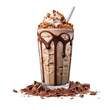 © PNG City - Chocolate milk shake isolated on transparent and white background